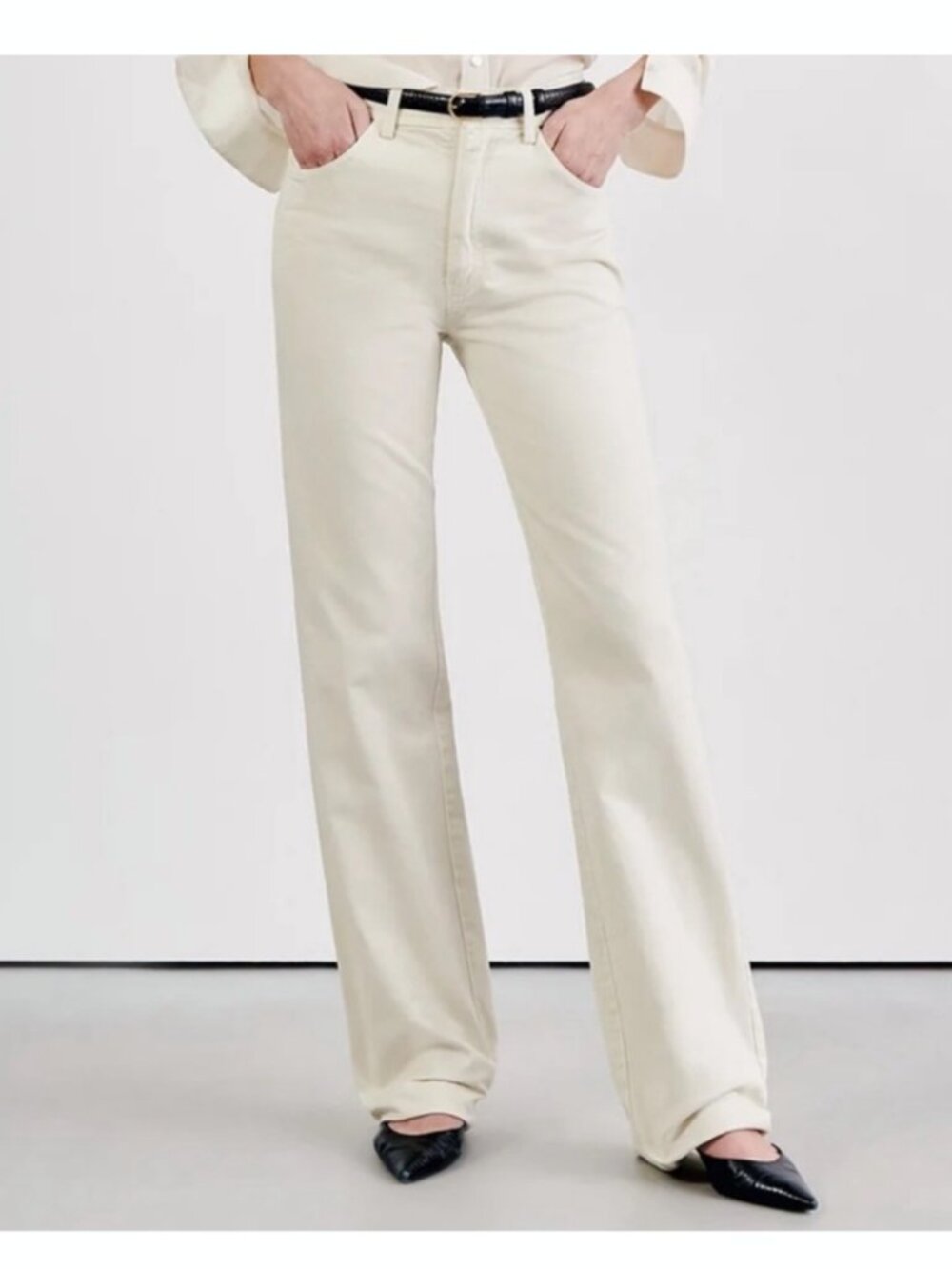 Nili Lotan Joan Pant in Winter White Size 6 NWT
